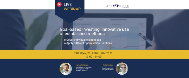 Goal-based investing: innovating use of established methods